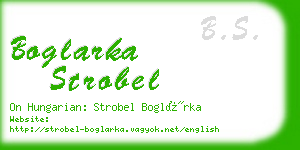 boglarka strobel business card